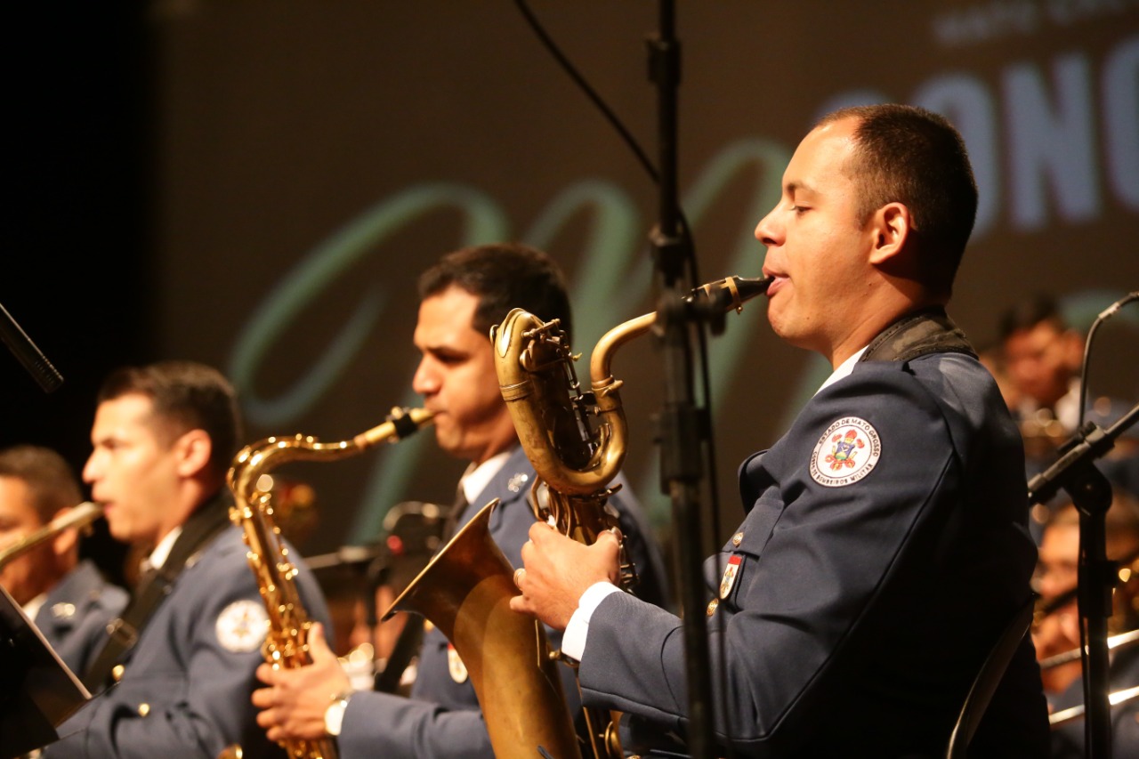 Banda do Corpo de Bombeiros de MT celebra aniversário de 24 anos