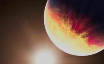 James Webb flagra exoplaneta gigante sendo “torrado”